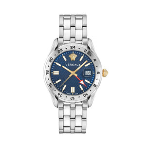 Versace Gray Stainless Steel Dress Watch