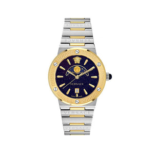 Versace Gray Stainless Steel Dress Watch