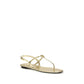 Prada Silver Calf Leather Bos Taurus Flat Sandals