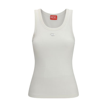 Diesel White Cotton Top