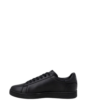 EA7 Emporio Armani Black Polyester Low Top Sneakers