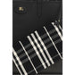 Burberry Black Calf Leather Bos Taurus Shoulder Bag