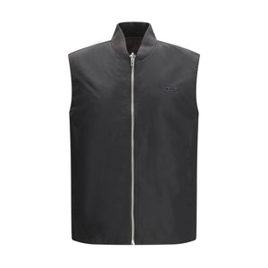 Diesel Brown Polyamide Sleveless Jacket