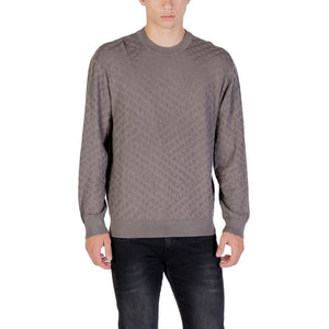 Armani Exchange Gray Polyamide Sweatshirt