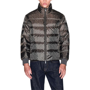 Armani Exchange Green Polyamide Coat