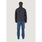 Armani Exchange Blue Polyester Full-Length Jacket