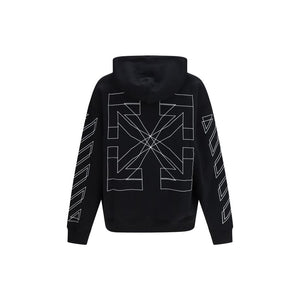 Off-White Black Cotton Sweatshirt