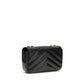 Saint Laurent Black Lamb Ovis Aries Aries Shoulder Bag
