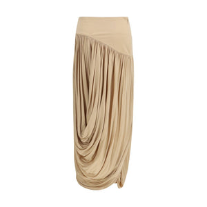 Ferragamo Beige Viscose Skirt