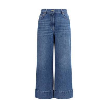 Valentino Garavani Blue Cotton Jeans Denim