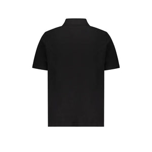 Balmain Black Cotton Polo Shirt