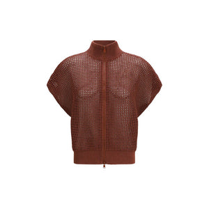 Brunello Cucinelli Bordeaux Cotton Sweatshirt