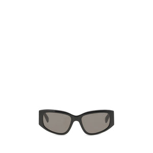 Balenciaga Black Calf Leather Bos Taurus Sunglasses