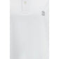 Brunello Cucinelli White Cotton Polo Shirt