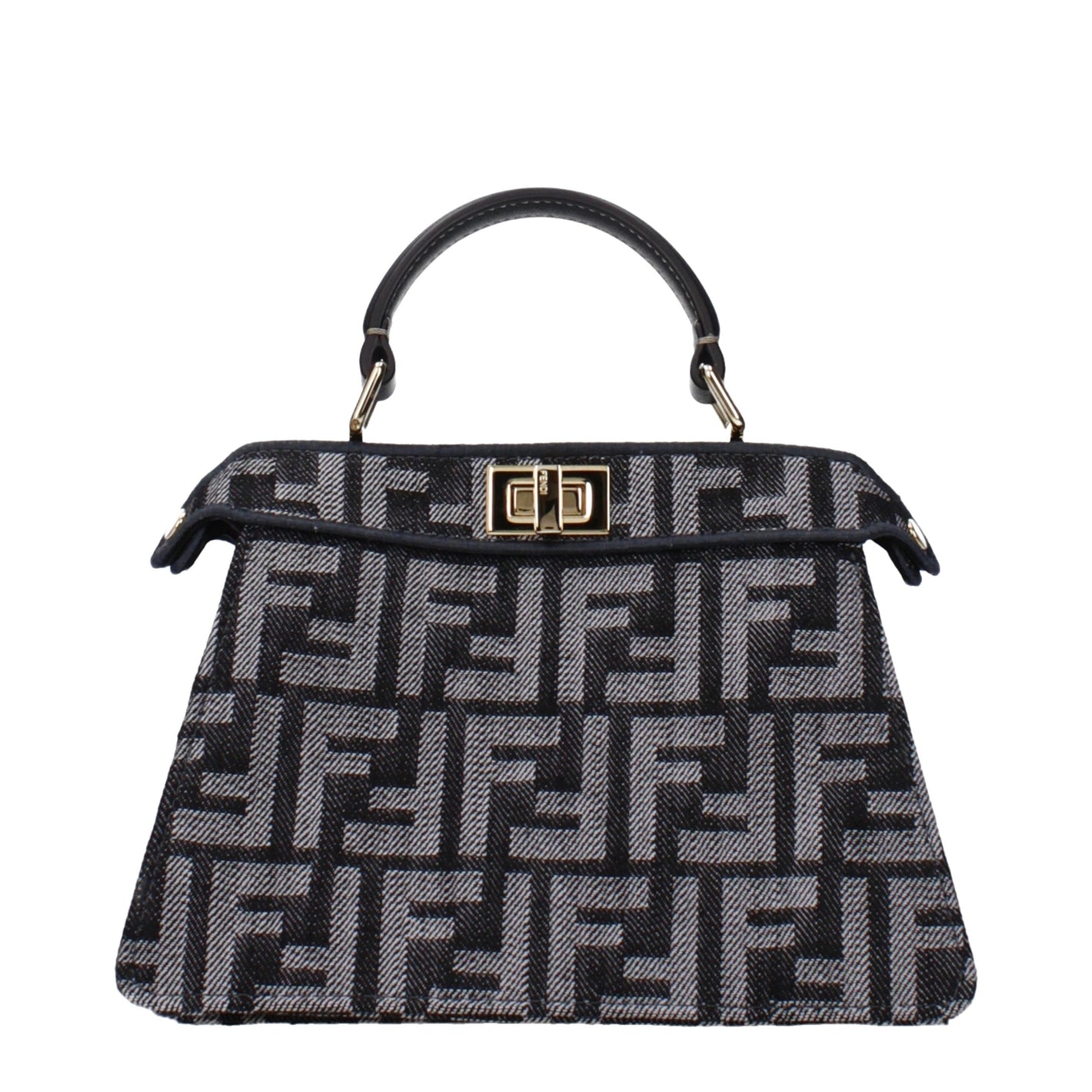 Fendi Black Fabric Handbag