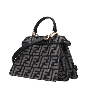 Fendi Black Fabric Handbag