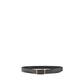 Ferragamo Black Calf Leather Bos Taurus Regular Belt