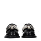 Prada Black Leather Slip-On Loafers