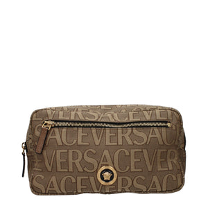 Versace Beige Fabric Backpack