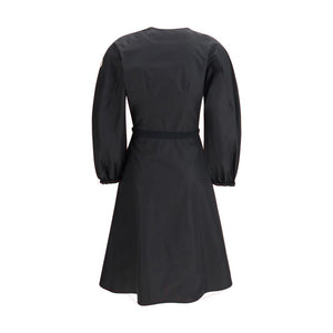 Moncler Black Cotton Casual Dress