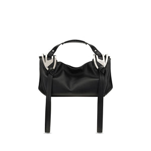 Diesel Black Calf Leather Bos Taurus Shoulder Bag