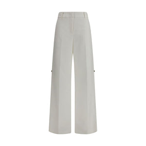 Fendi White Cotton Pants