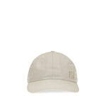 Fendi Beige Nylon Cap Baseball Hat side profile  
