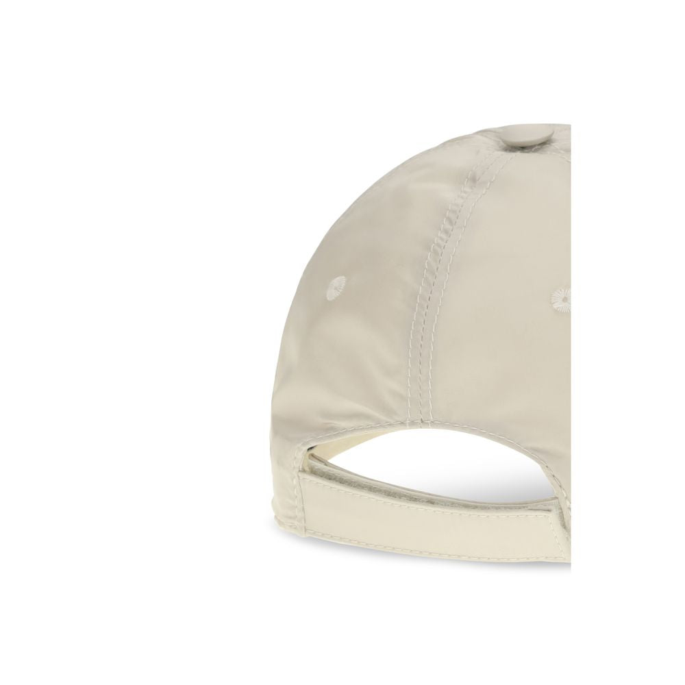 Fendi Beige Nylon Cap Baseball Hat curved brim  