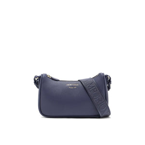 Emporio Armani Blue Polyethylene Shoulder Bag side profile  