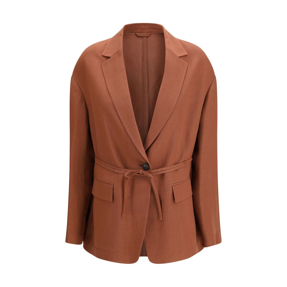 Brunello Cucinelli Multicolor Viscose Blazer side profile  