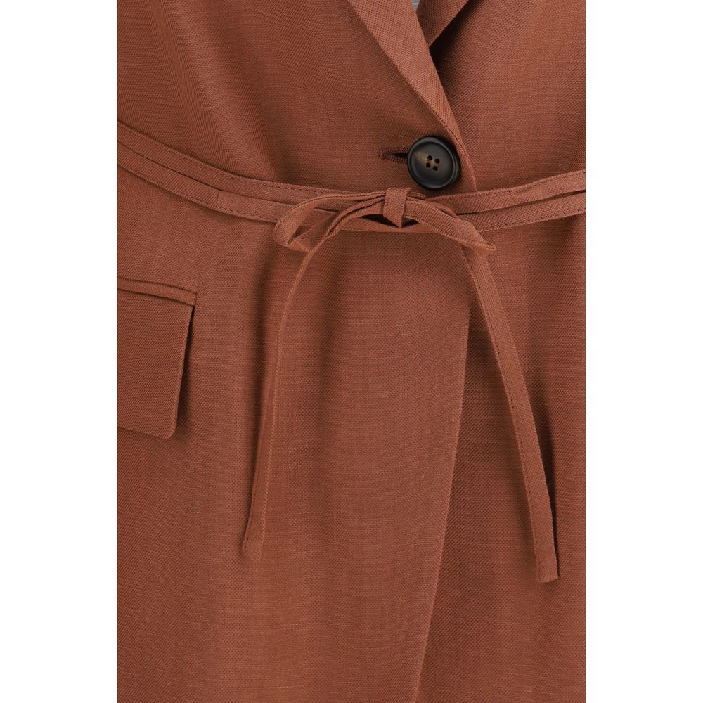 Brunello Cucinelli Multicolor Viscose Blazer shoulder detail