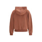 Brunello Cucinelli Brown Cotton Sweatshirt fabric texture detail 