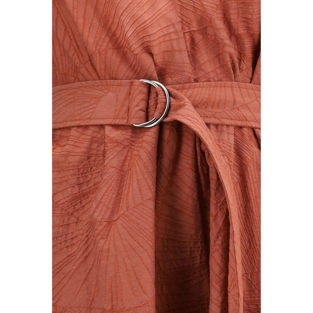 Brunello Cucinelli Multicolor Cotton Casual Dress lifestyle styling
