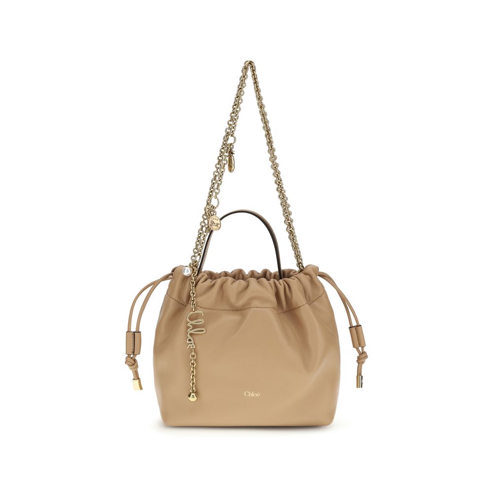 Chloé Beige Lamb Ovis Aries Aries Shoulder Bag