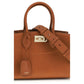 Ferragamo Brown Calf Leather Bos Taurus Shoulder Bag