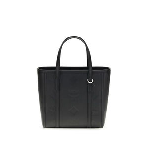 MCM Black Calf Leather Bos Taurus Shoulder Bag