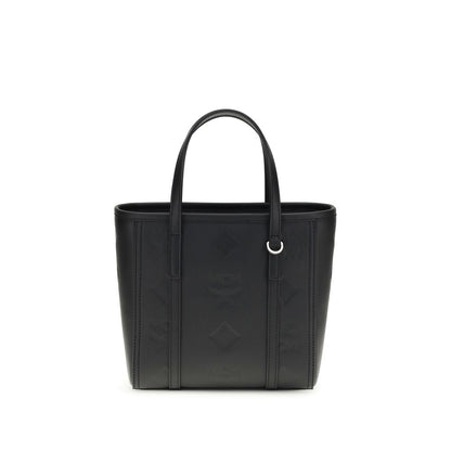 MCM Black Calf Leather Bos Taurus Shoulder Bag