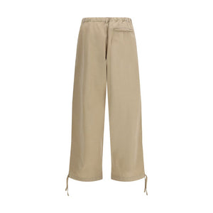 Ferragamo Beige Cotton Casual Pants