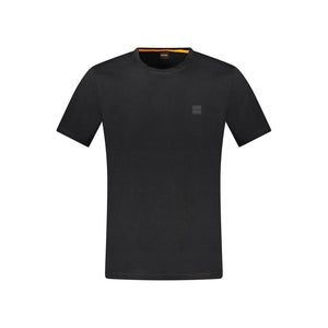 Hugo Boss Black Cotton Men T-Shirt