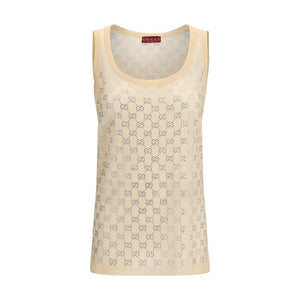 Gucci Multicolor Silk Tank Tops