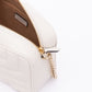 Jimmy Choo White Leather Avenue Camera Shoulder Bag