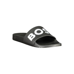 Hugo Boss Black Polyurethane Men's Slipper