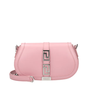 Versace Pink Leather Shoulder Bag