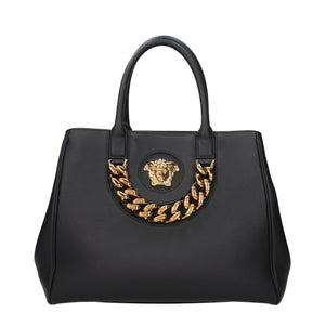 Versace Black Leather Handbag