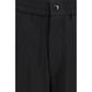 Giorgio Armani Black Viscose Casual Pants