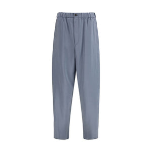 Giorgio Armani Gray Silk Casual Pants