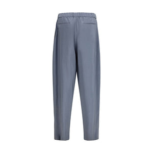 Giorgio Armani Gray Silk Casual Pants