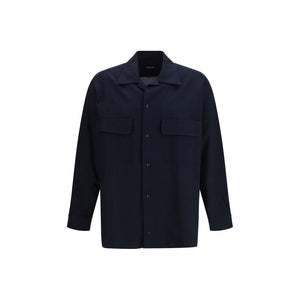 Giorgio Armani Blue Cotton Shirt