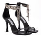 Jimmy Choo Black Leather Verity Sandals 100