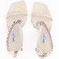 Jimmy Choo White Patent Leather Verity Sandals 100